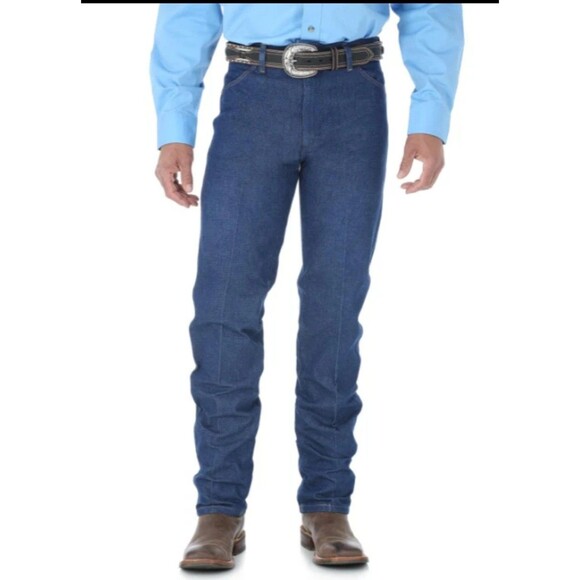 NWT Wrangler 13MWZ Mens 38x34 Pro Rodeo Jean Blue Denim Cowboy Cut Jeans - Picture 3 of 8